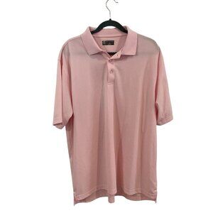 Fairway Outfitters Mens Polo XXL Short Sleeve Golf Shirt Casual Adult Pink Pique